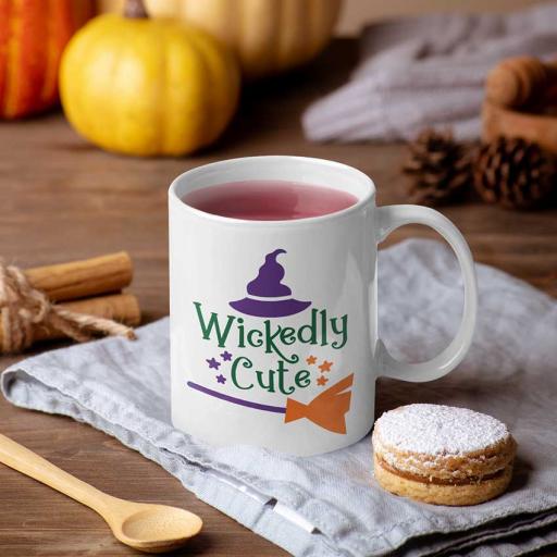 Personalised 'Wickedly Cute' Halloween Mug