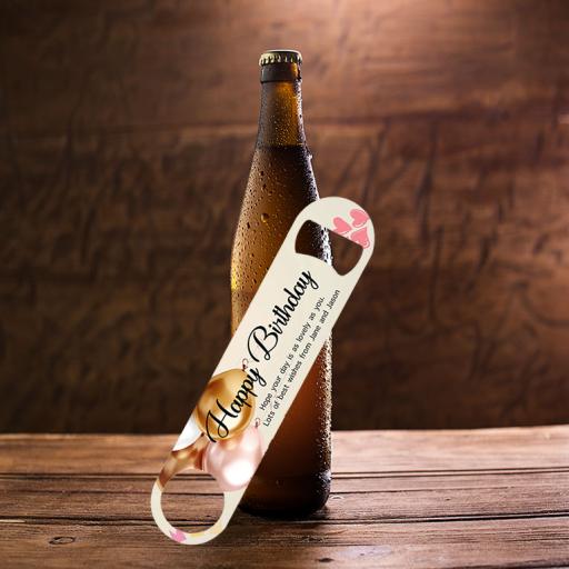 Personalised Photo & Text Bottle Opener