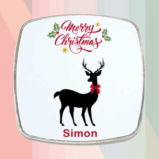 Christmas Reindeer - Personalised Fridge Magnet