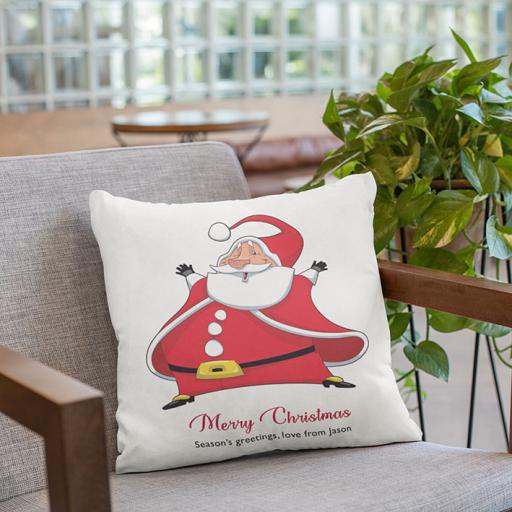 Personalised Santa Christmas Cushion