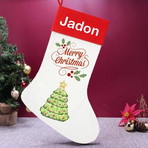 Personalised Christmas Tree Stocking