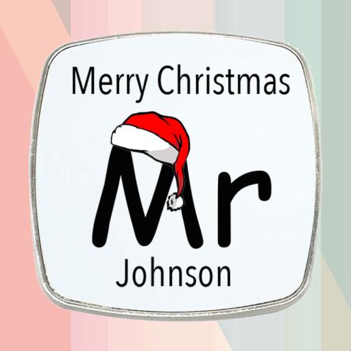 Personalised Mr & Mrs Christmas Fridge Magnet