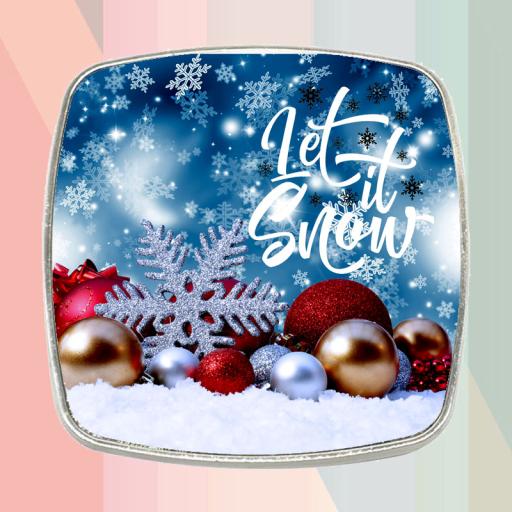 Let It Snow - Personalised Fridge Magnet