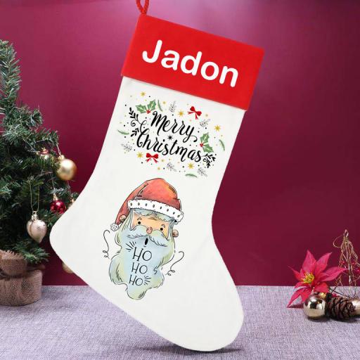 Personalised Santa Christmas Stocking