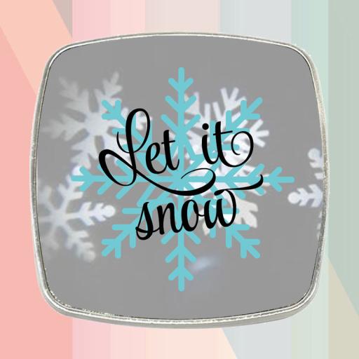 Personalised 'Let It Snow' Fridge Magnet