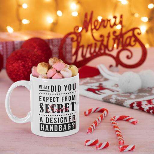 What Did You Expect From Secret Santa: A Designer Handbag - Personalised Christmas Mug