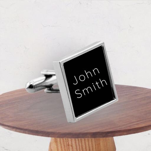 Personalised Name Cufflinks with Gift Box